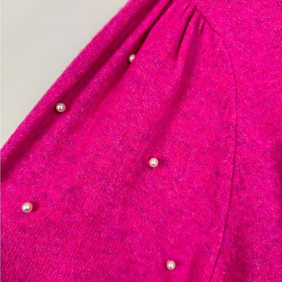 Cece “Pearl Puff” Sweater in Pink sz M - Picture 5 of 7